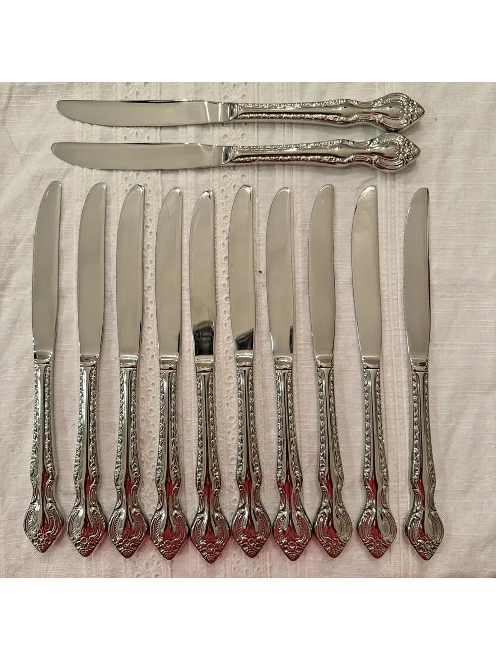 Wallace Countess Stainless Steel Flatware – Service for 12 – 61 Pc Set